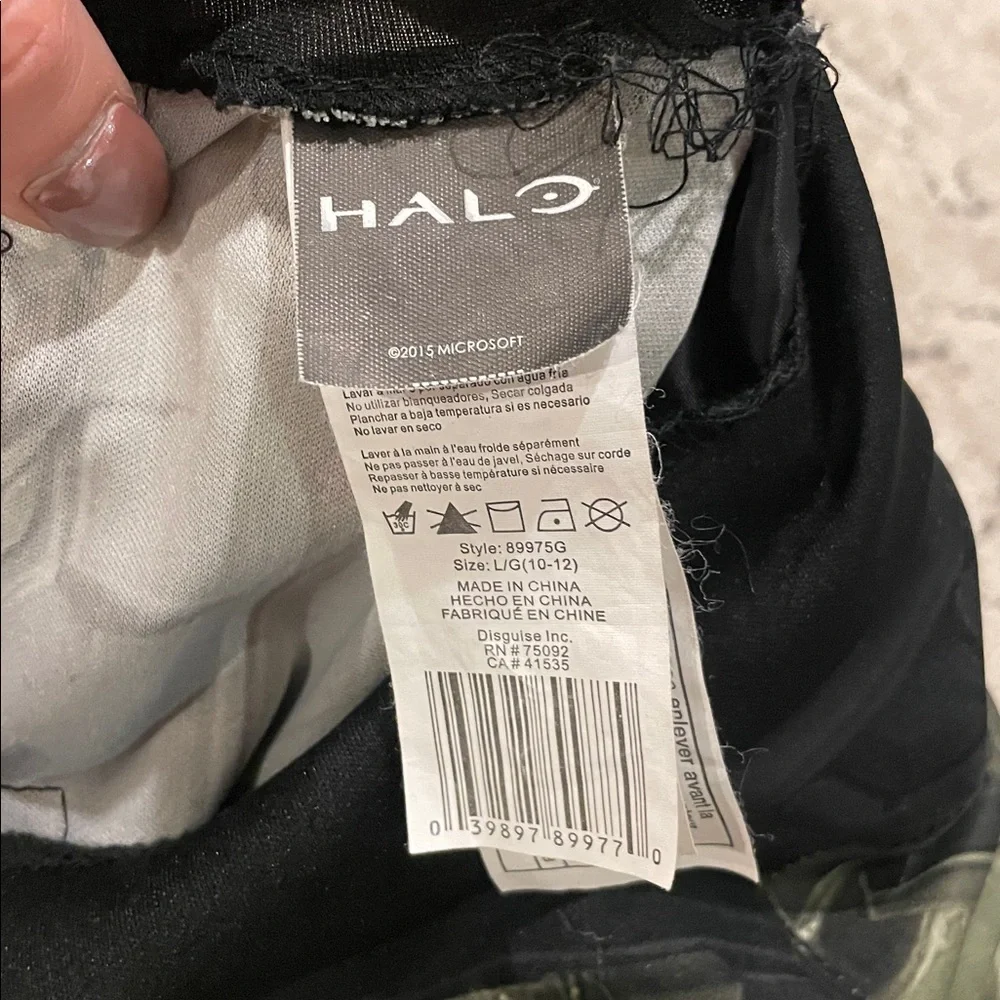 HALO Green and Black Sci-Fi Costume Suit